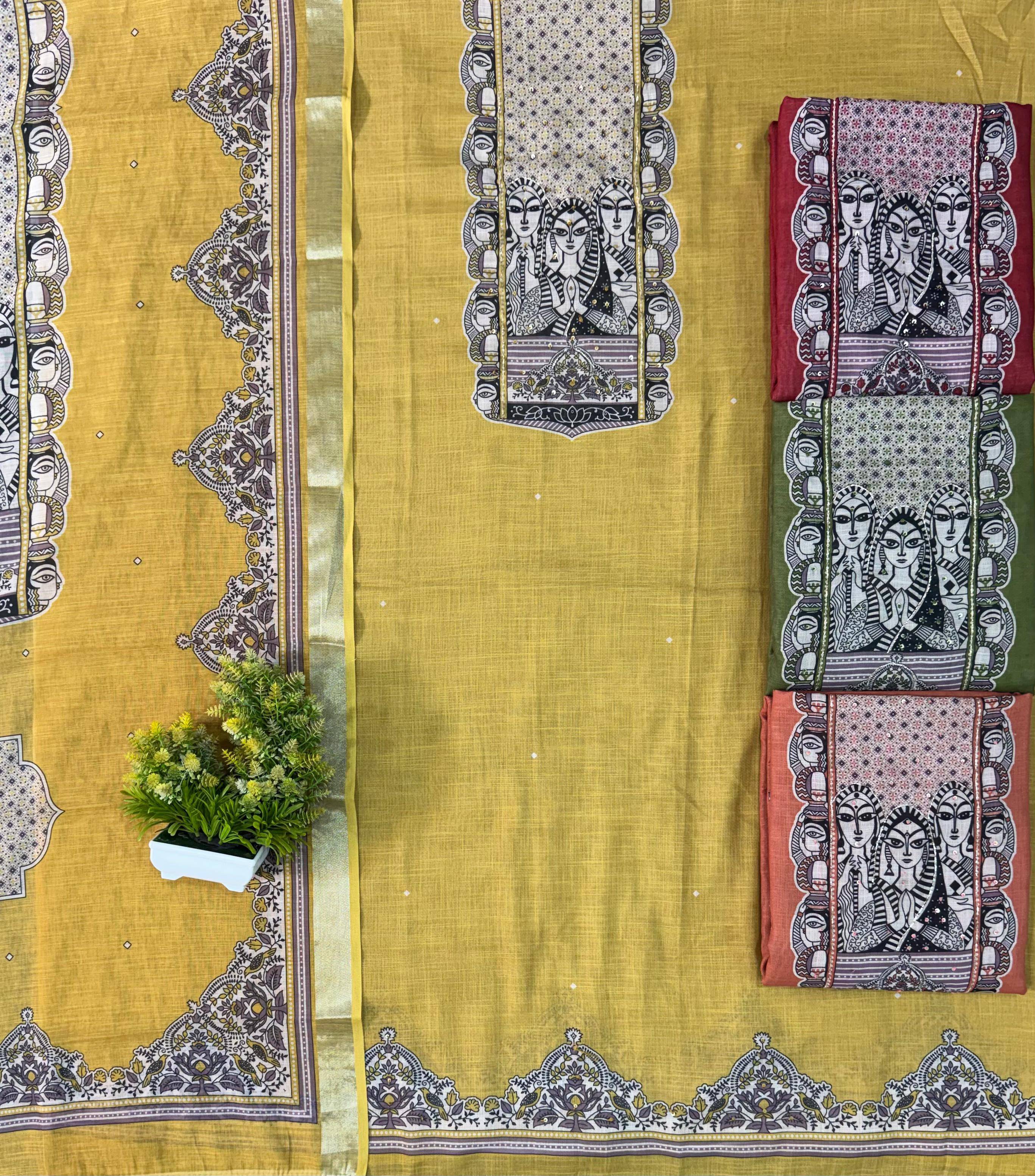 Linen Series By Shurooq Stylish Beautiful Colourful Linen Dresses At Wholesale Price